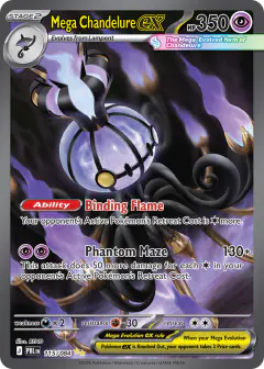 Mega Chandelure ex Special Illustration Rare card from Pitch Black