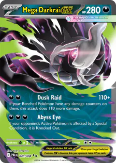 Mega Darkrai ex Double Rare card from Pitch Black