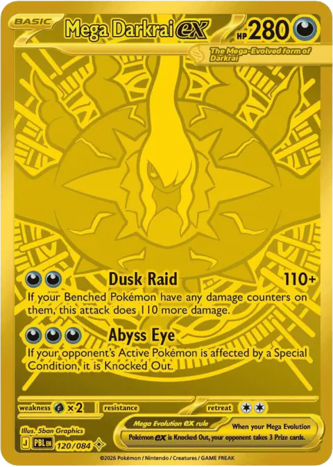 Mega Darkrai ex from Pitch Black