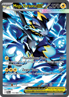 Mega Zeraora ex Special Illustration Rare card from Pitch Black