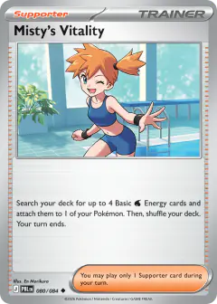 Misty's Vitality Uncommon card from Pitch Black