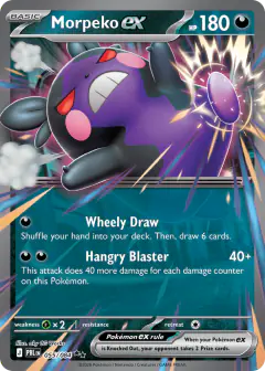Morpeko ex Double Rare card from Pitch Black