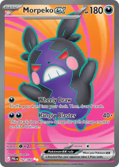 Morpeko ex Ultra Rare card from Pitch Black