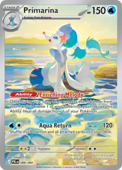 Primarina Illustration Rare card from Pitch Black