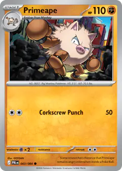 Primeape Common card from Pitch Black