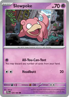Slowpoke Common card from Pitch Black