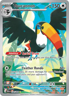 Toucannon Illustration Rare card from Pitch Black