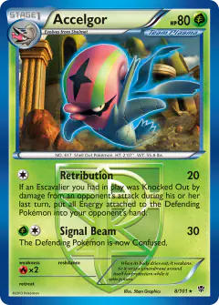 Accelgor Rare card from Plasma Blast