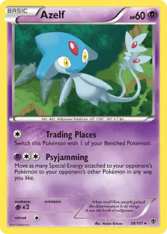 Azelf Rare card from Plasma Blast