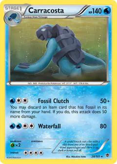 Carracosta Rare card from Plasma Blast