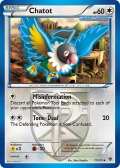Chatot Uncommon card from Plasma Blast