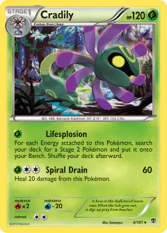 Cradily Rare card from Plasma Blast