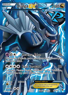 Dialga-EX Rare Ultra card from Plasma Blast