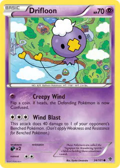 Drifloon Common card from Plasma Blast