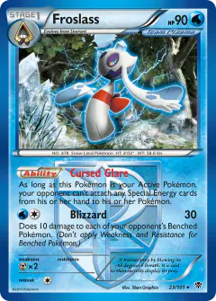 Froslass Rare card from Plasma Blast