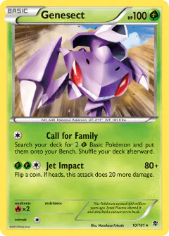 Genesect Rare card from Plasma Blast