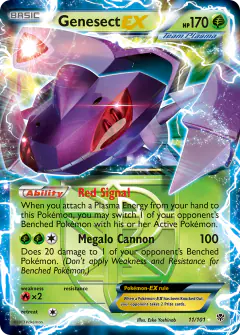 Genesect-EX Rare Holo EX card from Plasma Blast