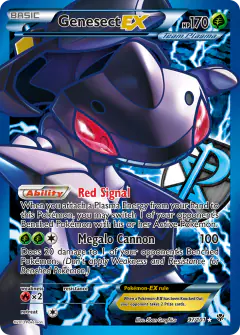 Genesect-EX Rare Ultra card from Plasma Blast
