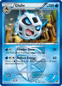 Glalie Uncommon card from Plasma Blast