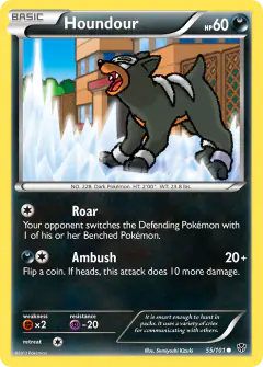 Houndour Common card from Plasma Blast