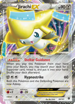 Jirachi-EX Rare Holo EX card from Plasma Blast