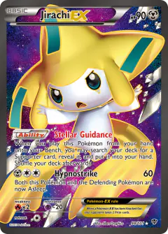 Jirachi-EX Rare Ultra card from Plasma Blast