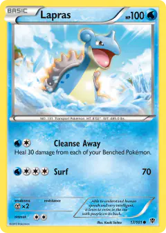 Lapras Common card from Plasma Blast