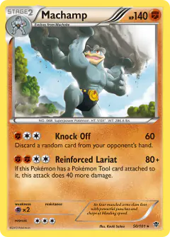 Machamp Rare card from Plasma Blast