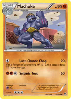 Machoke Uncommon card from Plasma Blast