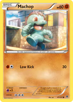 Machop Common card from Plasma Blast