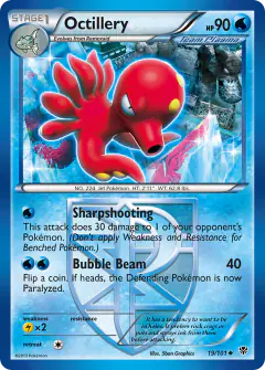 Octillery Uncommon card from Plasma Blast