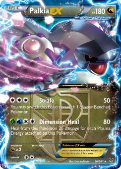 Palkia-EX Rare Holo EX card from Plasma Blast