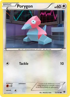 Porygon Common card from Plasma Blast