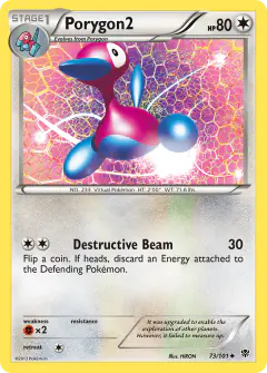 Porygon2 Uncommon card from Plasma Blast