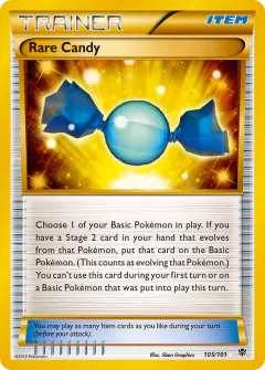 Rare Candy Rare Secret card from Plasma Blast