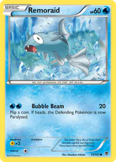 Remoraid Common card from Plasma Blast
