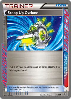 Scoop Up Cyclone Rare ACE card from Plasma Blast