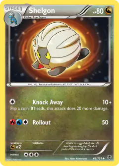 Shelgon Uncommon card from Plasma Blast