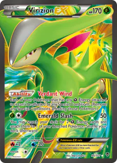 Virizion-EX Rare Ultra card from Plasma Blast