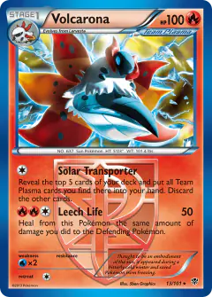 Volcarona Rare card from Plasma Blast