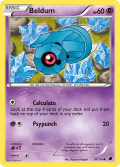 Beldum Common card from Plasma Freeze