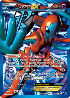 Deoxys-EX Rare Ultra card from Plasma Freeze