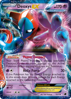 Deoxys-EX Rare Holo EX card from Plasma Freeze