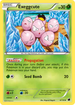 Exeggcute Uncommon card from Plasma Freeze