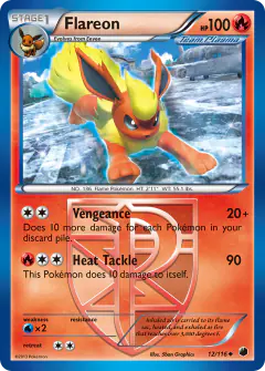 Flareon Uncommon card from Plasma Freeze