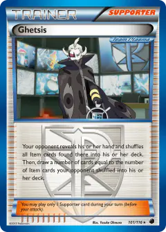 Ghetsis Rare Holo card from Plasma Freeze