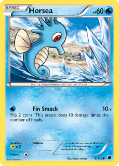 Horsea Common card from Plasma Freeze