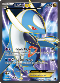 Latios-EX Rare Ultra card from Plasma Freeze