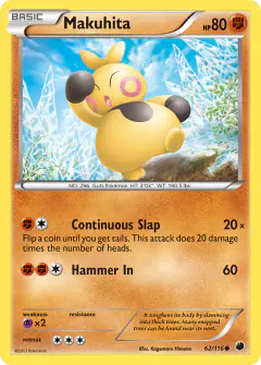 Makuhita Common card from Plasma Freeze
