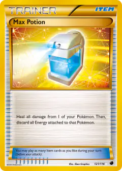 Max Potion Rare Secret card from Plasma Freeze